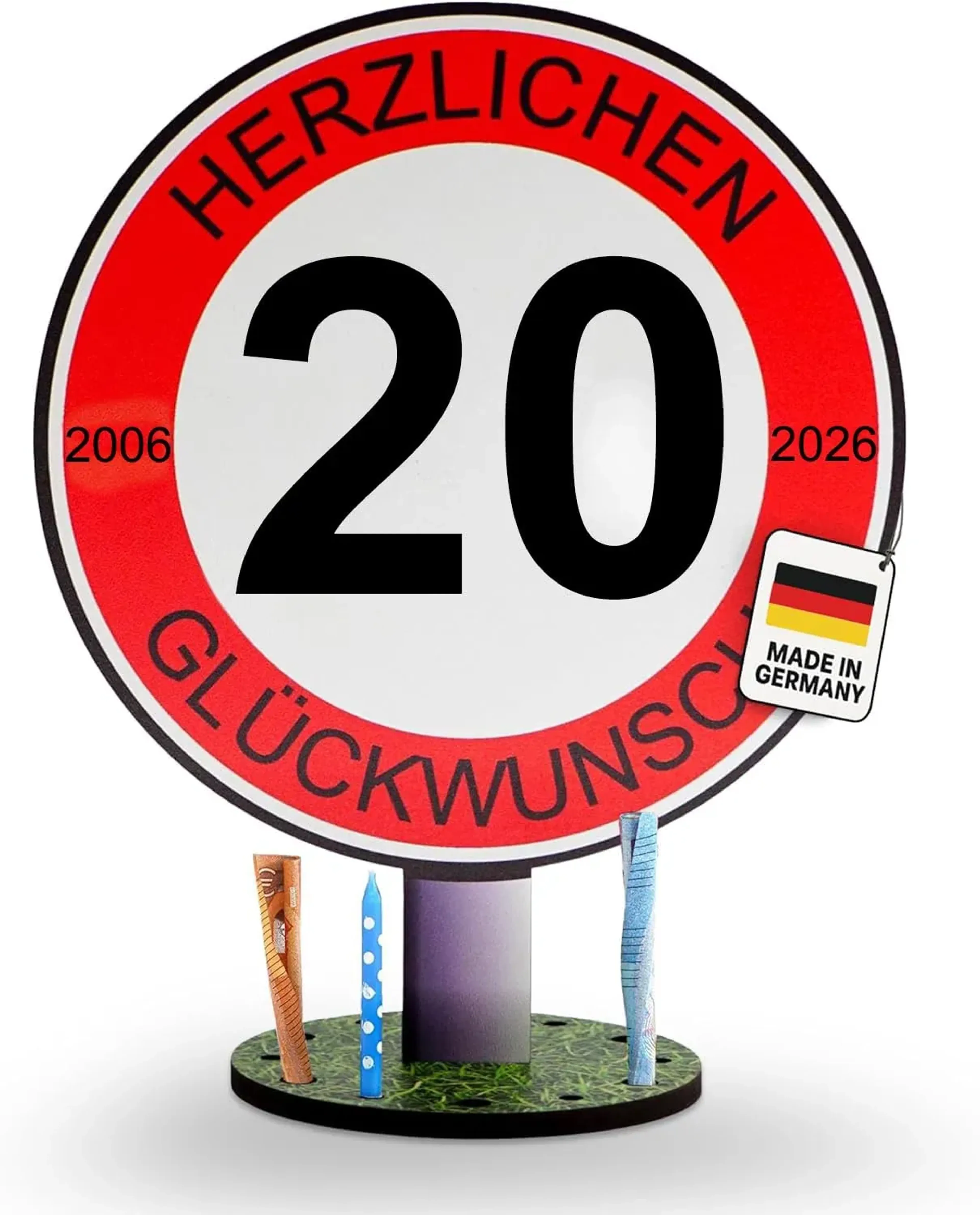 Verkehrsschild zum Geburtstag – Ansicht 4
