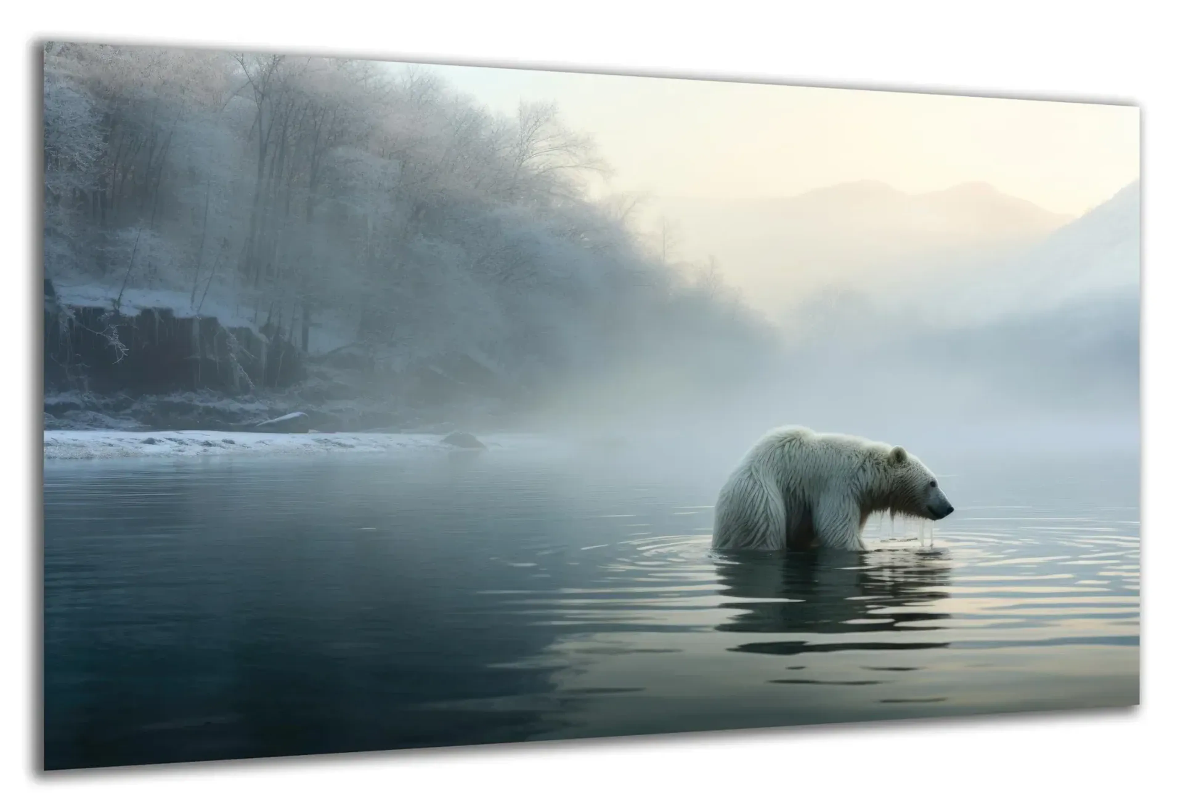 Eisbär im Fluss – Ansicht 5