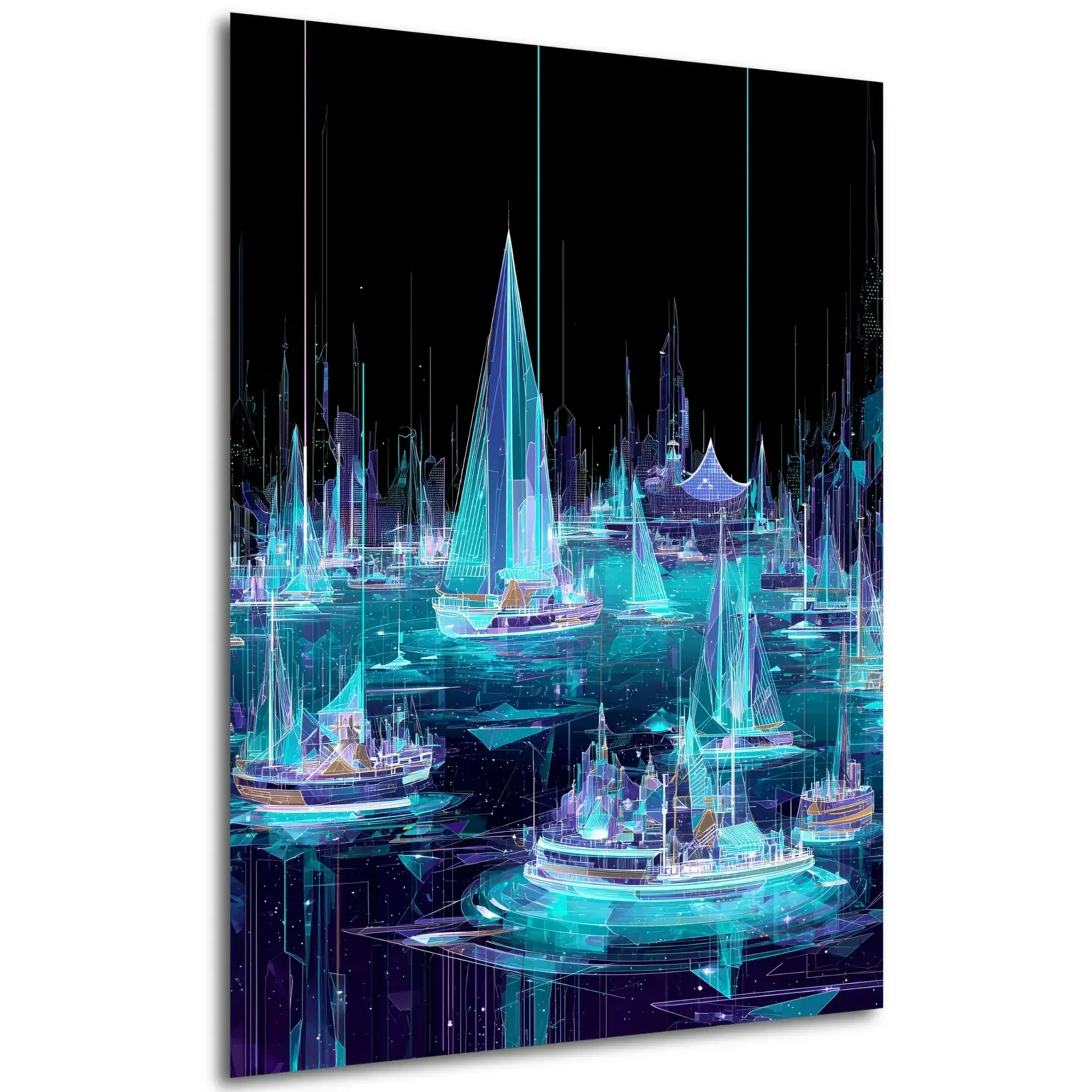 Hafen aus Lichtlinien – Ansicht 5