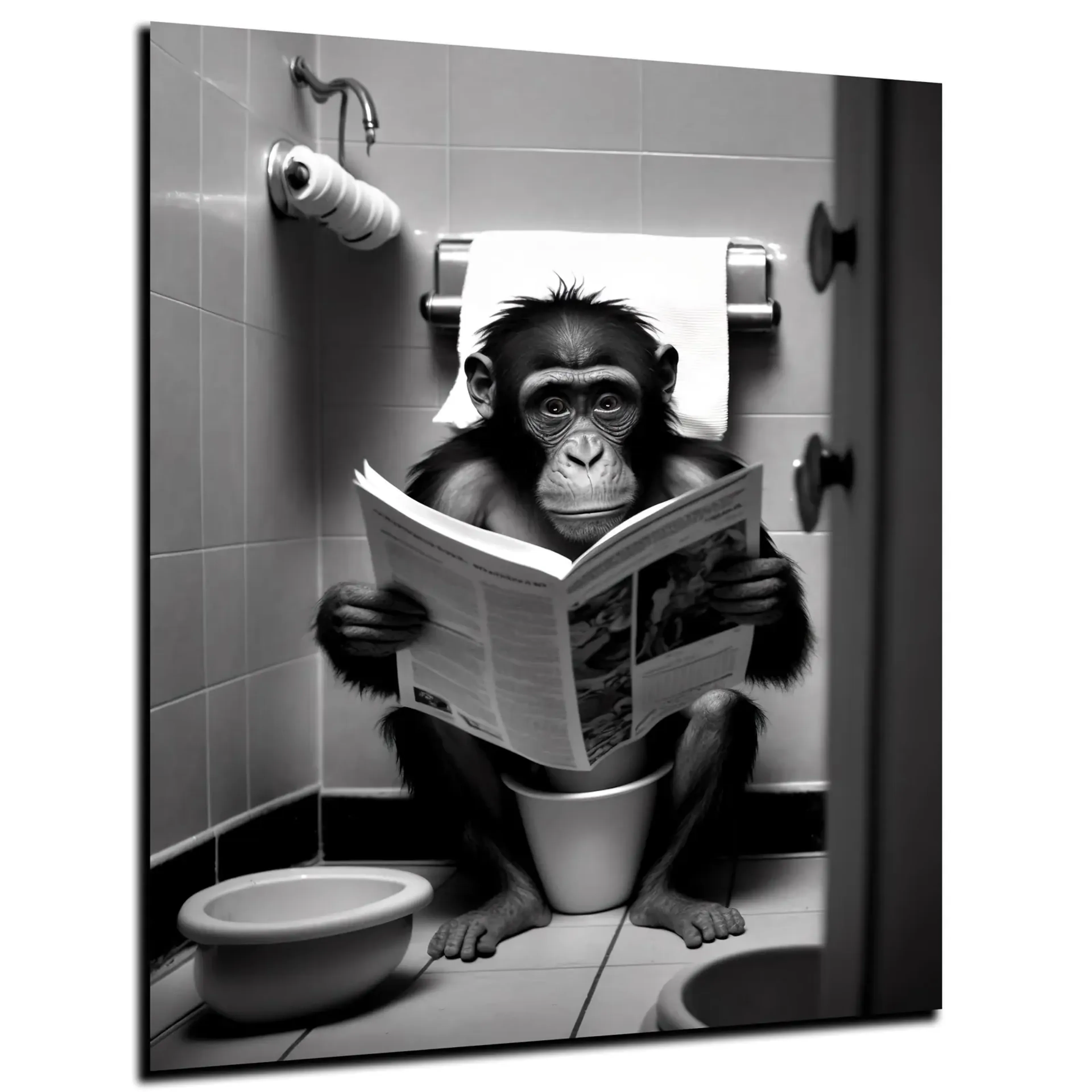 Affe mit Zeitung – Ansicht 5
