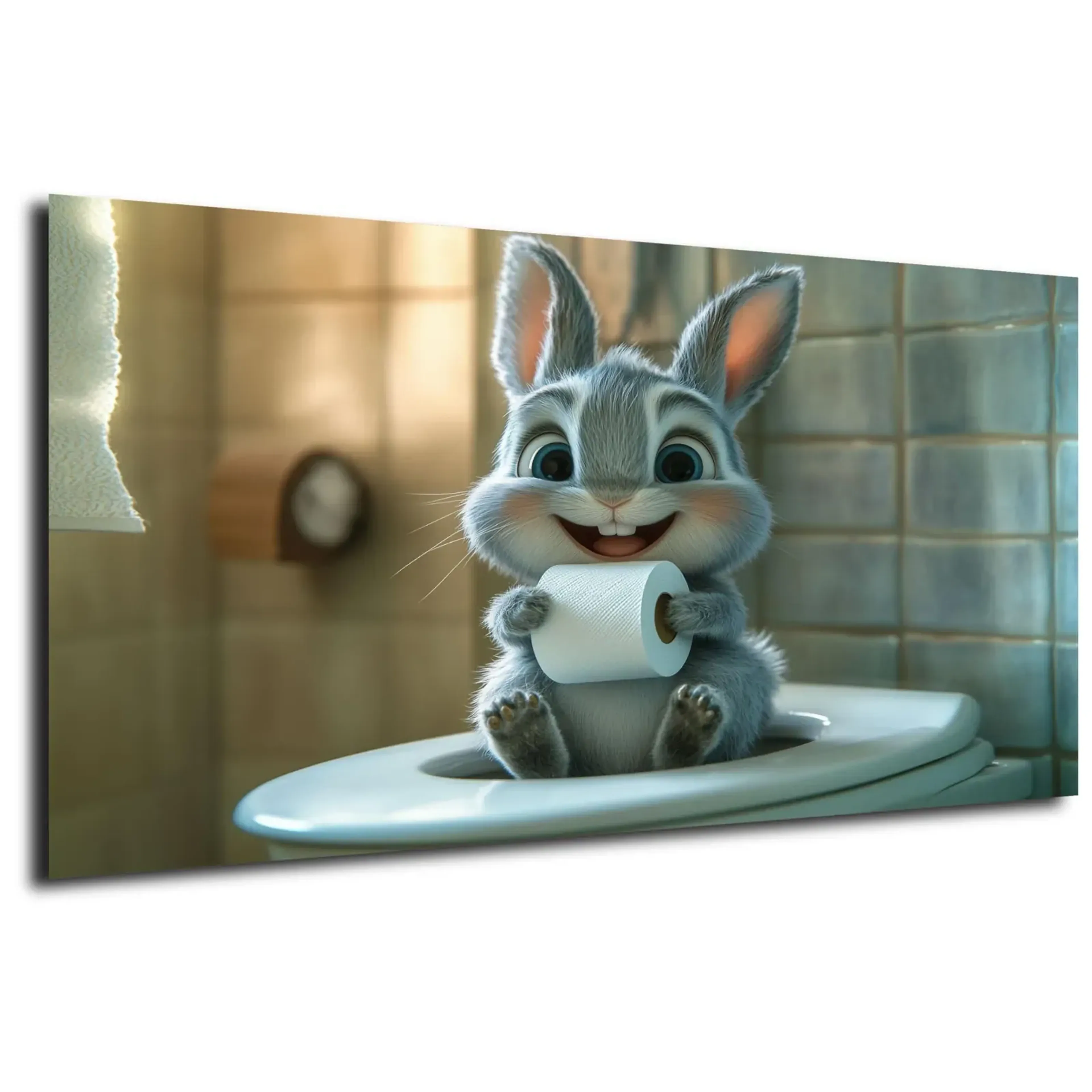 Hase vor blauen Fliesen – Ansicht 5
