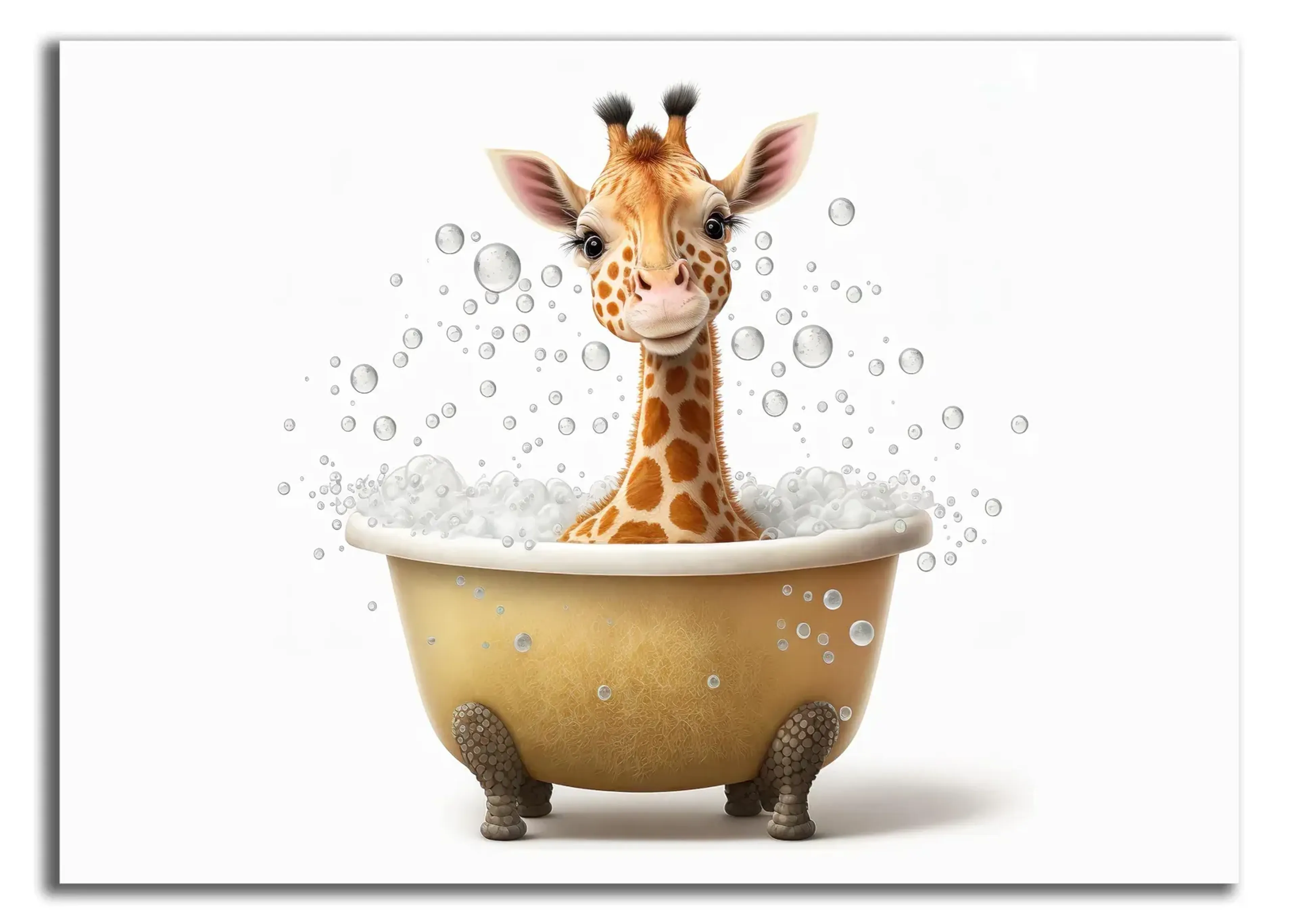 Giraffe im Schaumbad – Ansicht 3