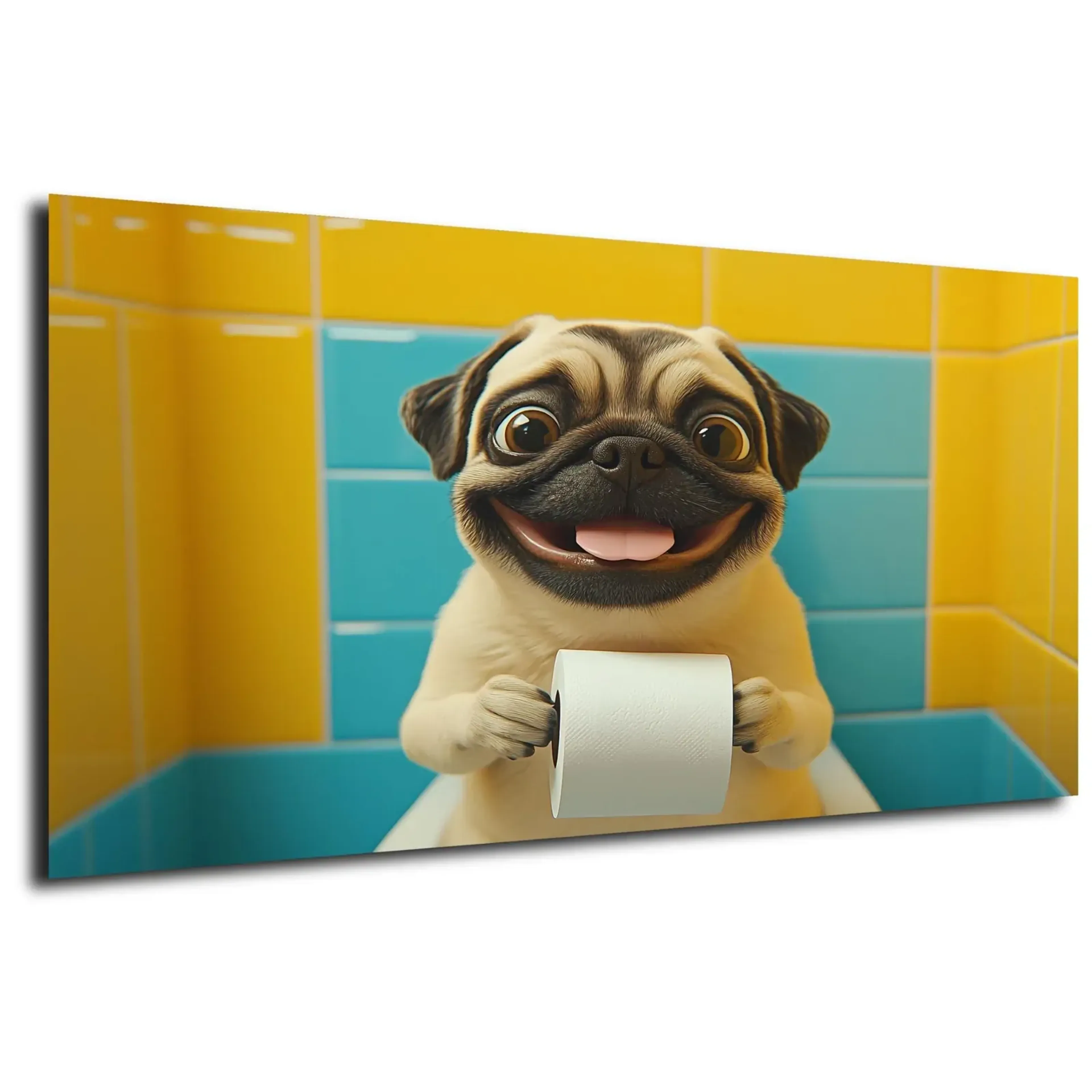 Mops zwischen bunten Fliesen – Ansicht 5