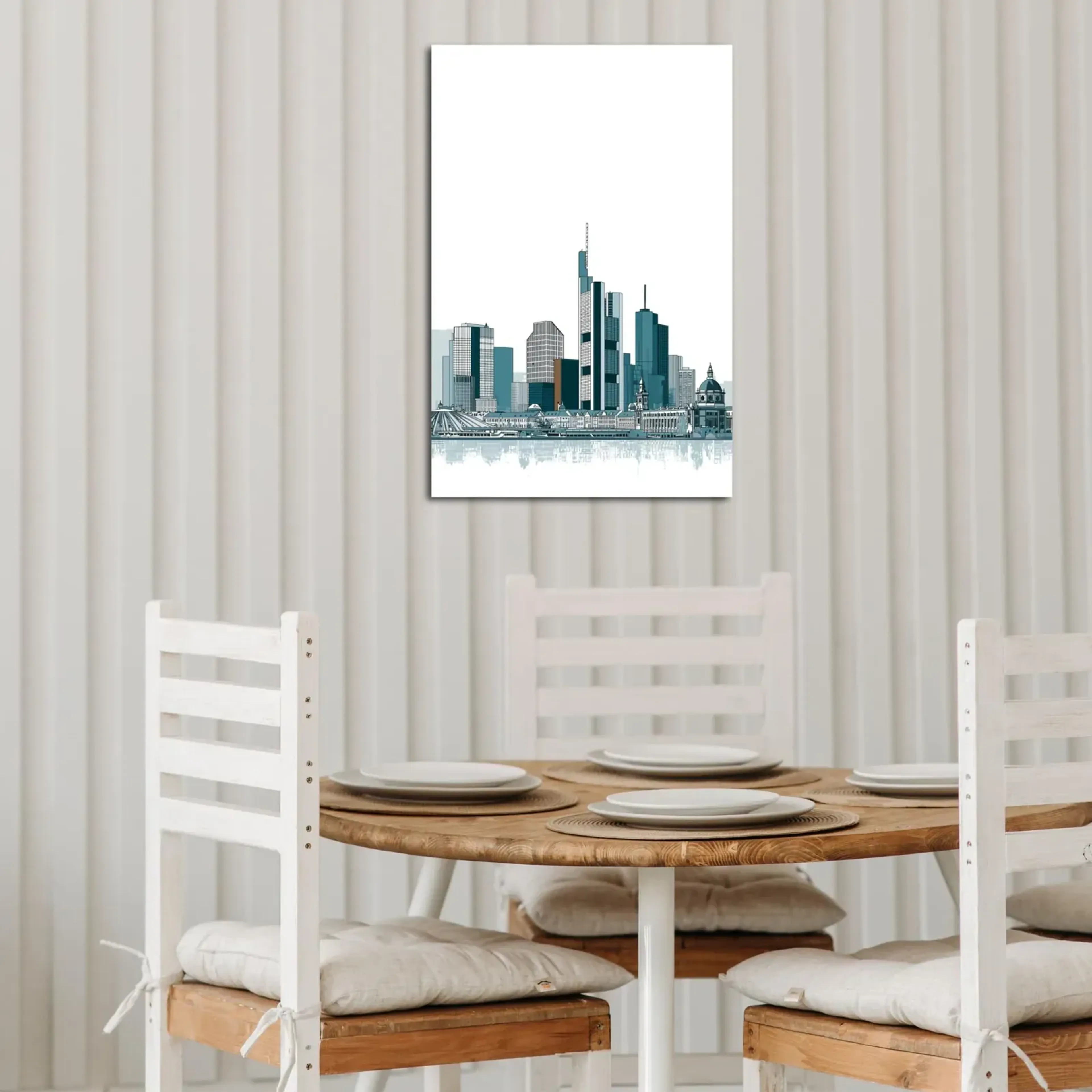 Frankfurter Skyline in Petrol – Ansicht 4