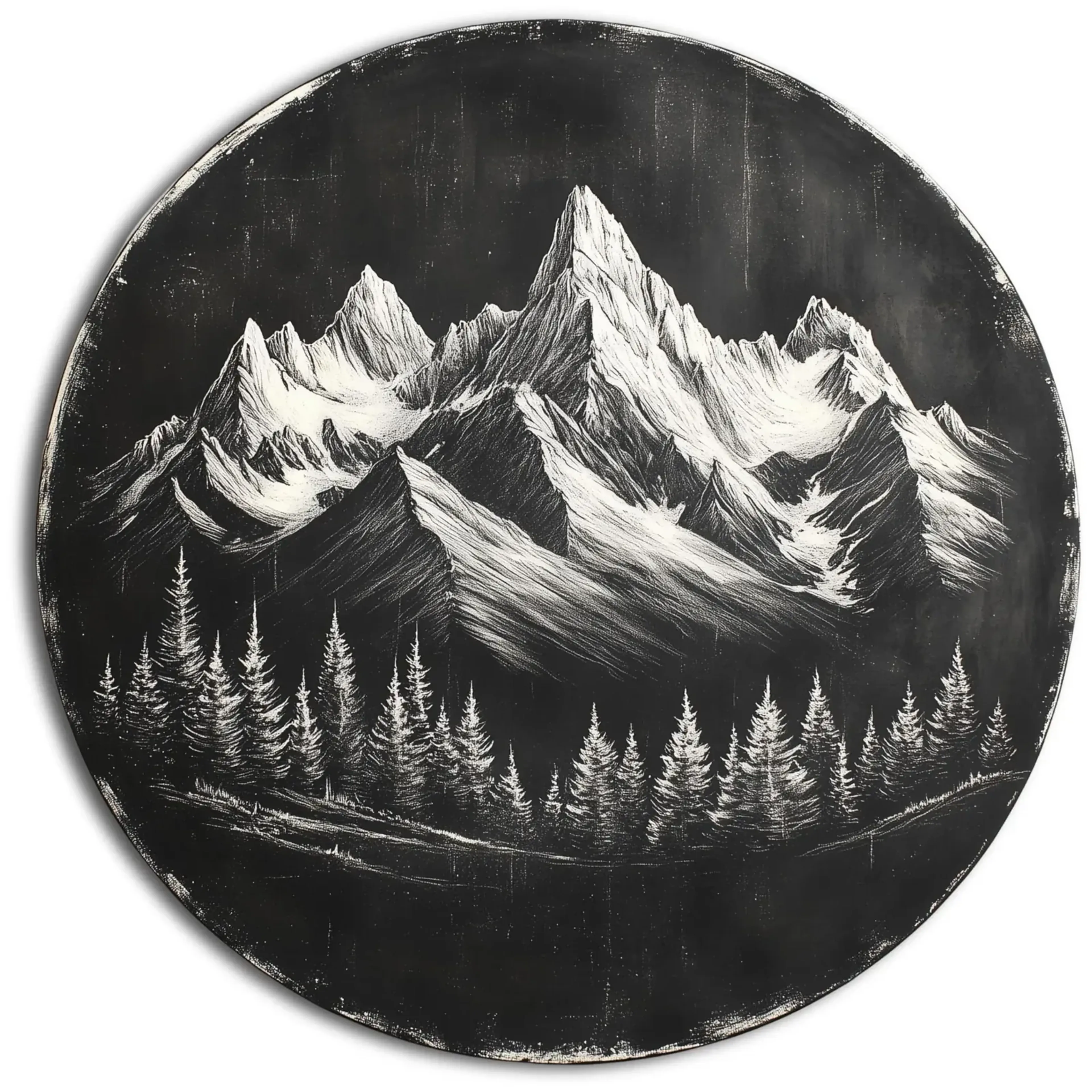 Berge über Tannen – Ansicht 5