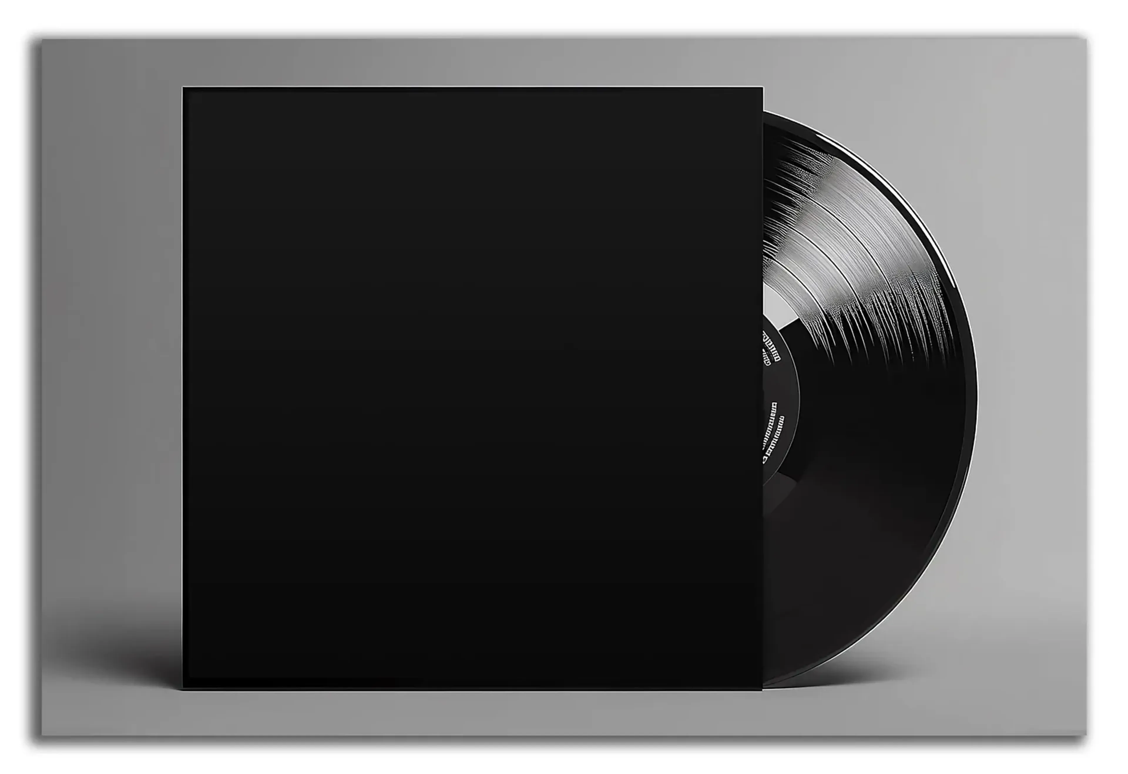 Schallplatte LP schwarzes Cover – Ansicht 5