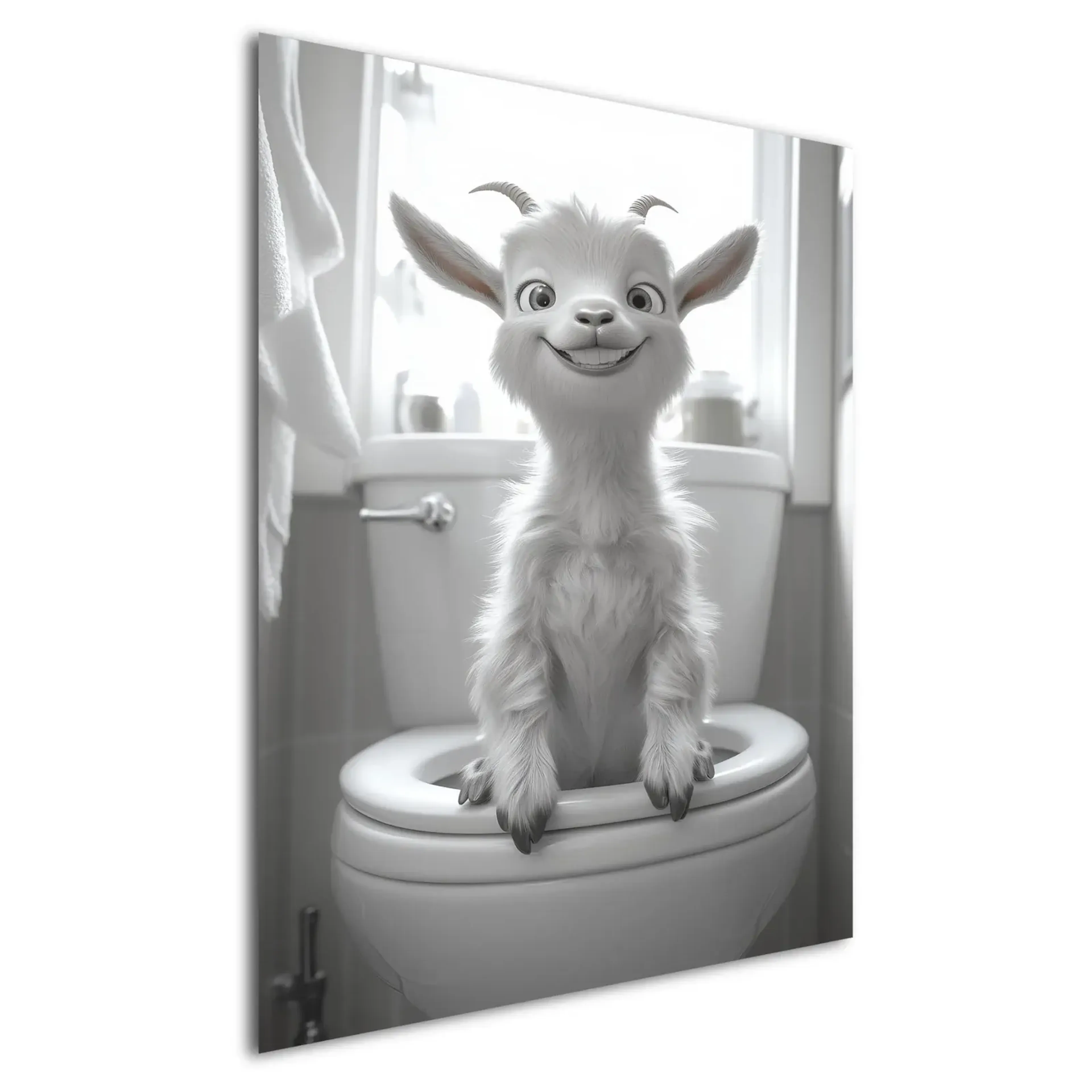 Ziege auf Toilette – Ansicht 5