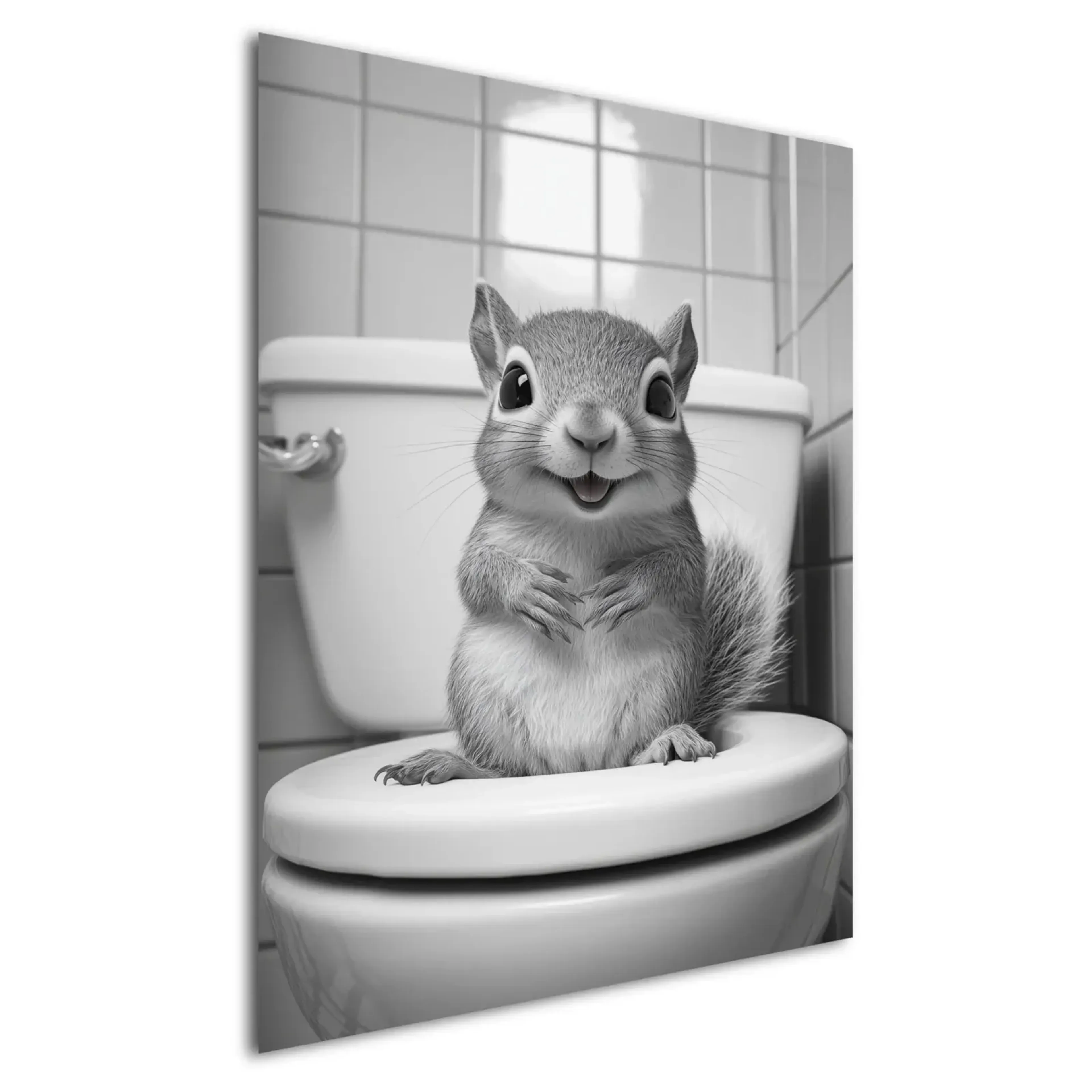 Eichhörnchen auf Toilette – Ansicht 5