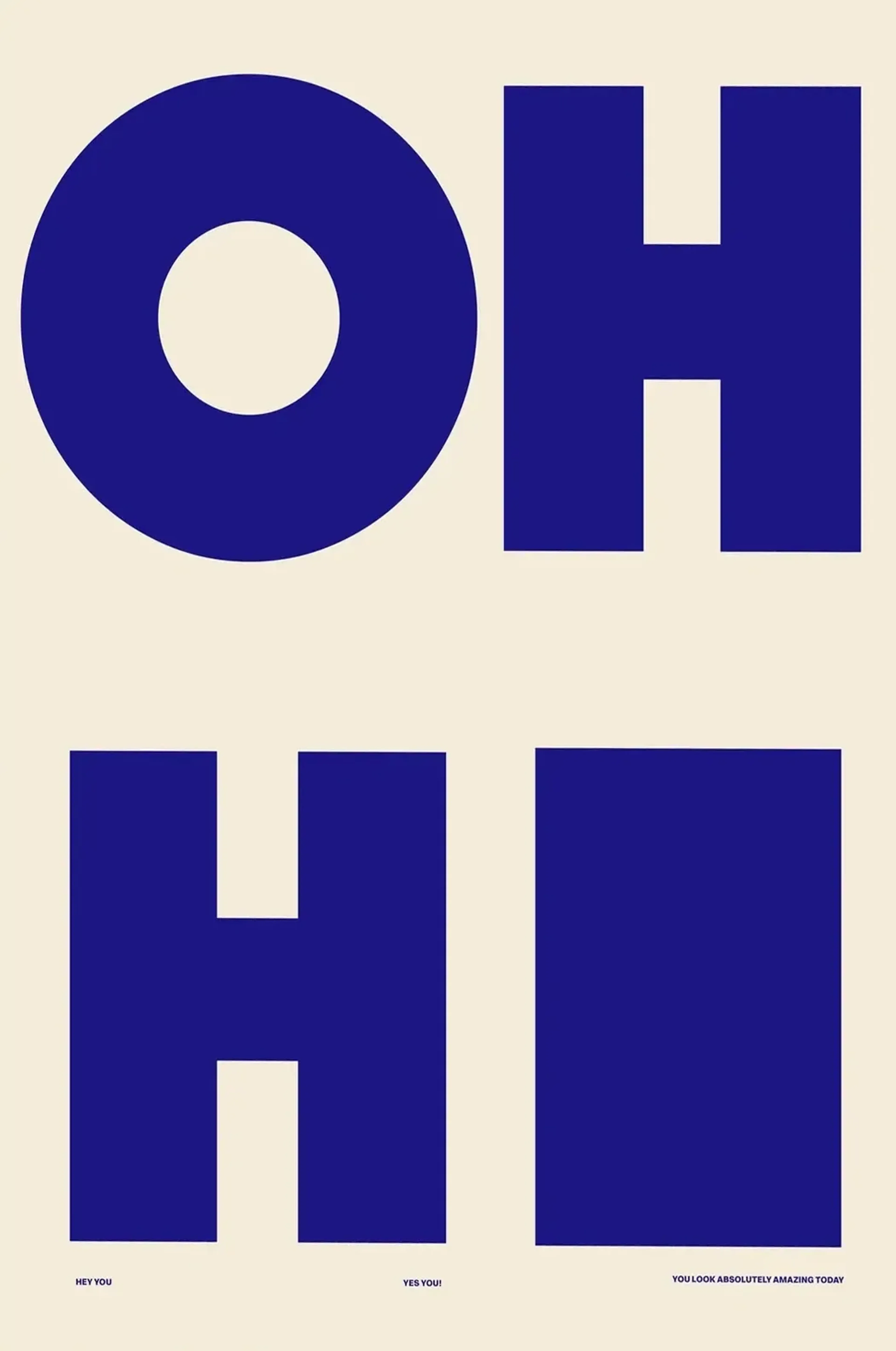 Oh in Blau – Motiv als Wandbild auf Holz