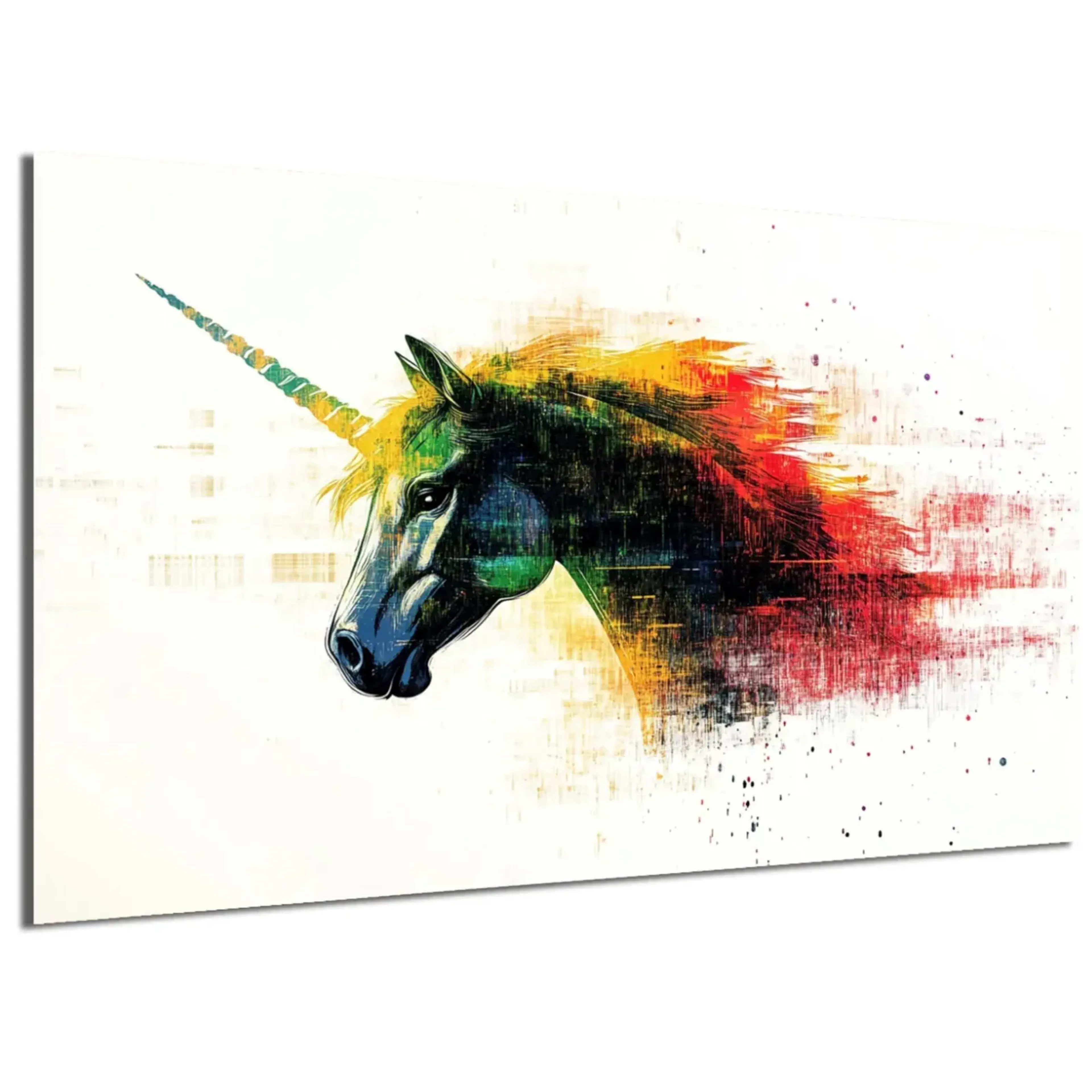 Einhorn mit bunter Mähne