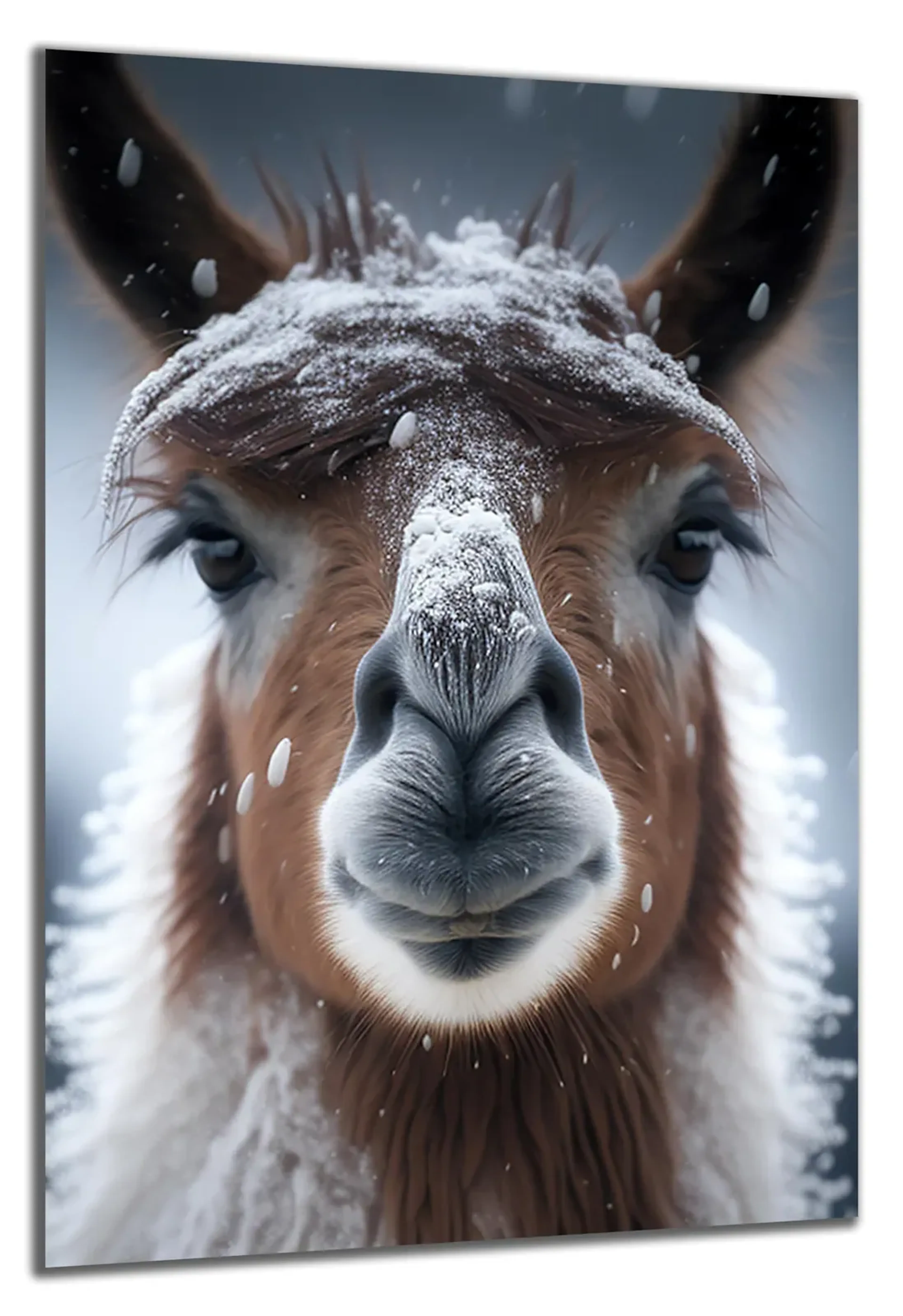 Alpaka im Schnee – Ansicht 5