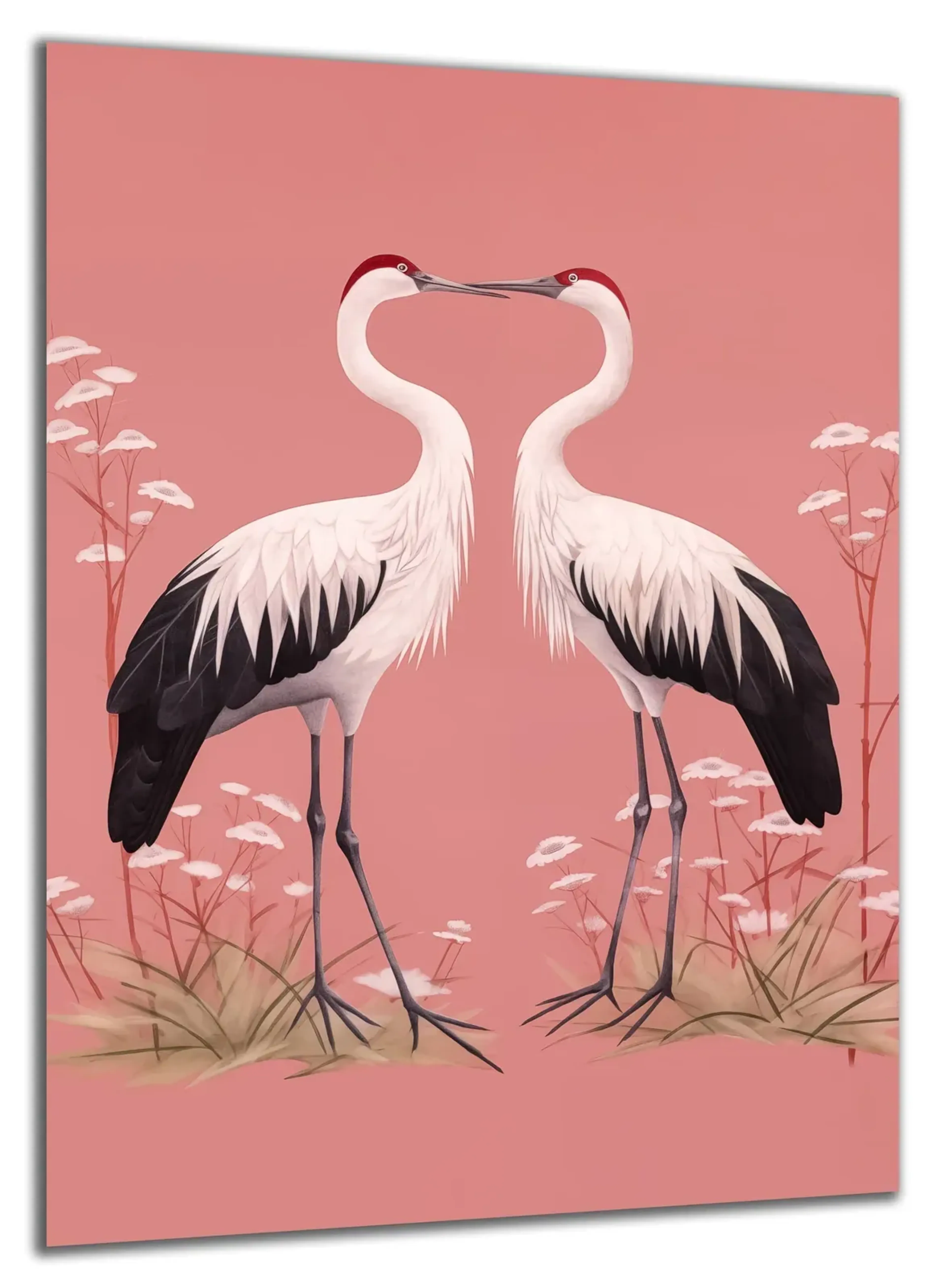 Vogelpaar auf Rosa – Ansicht 5