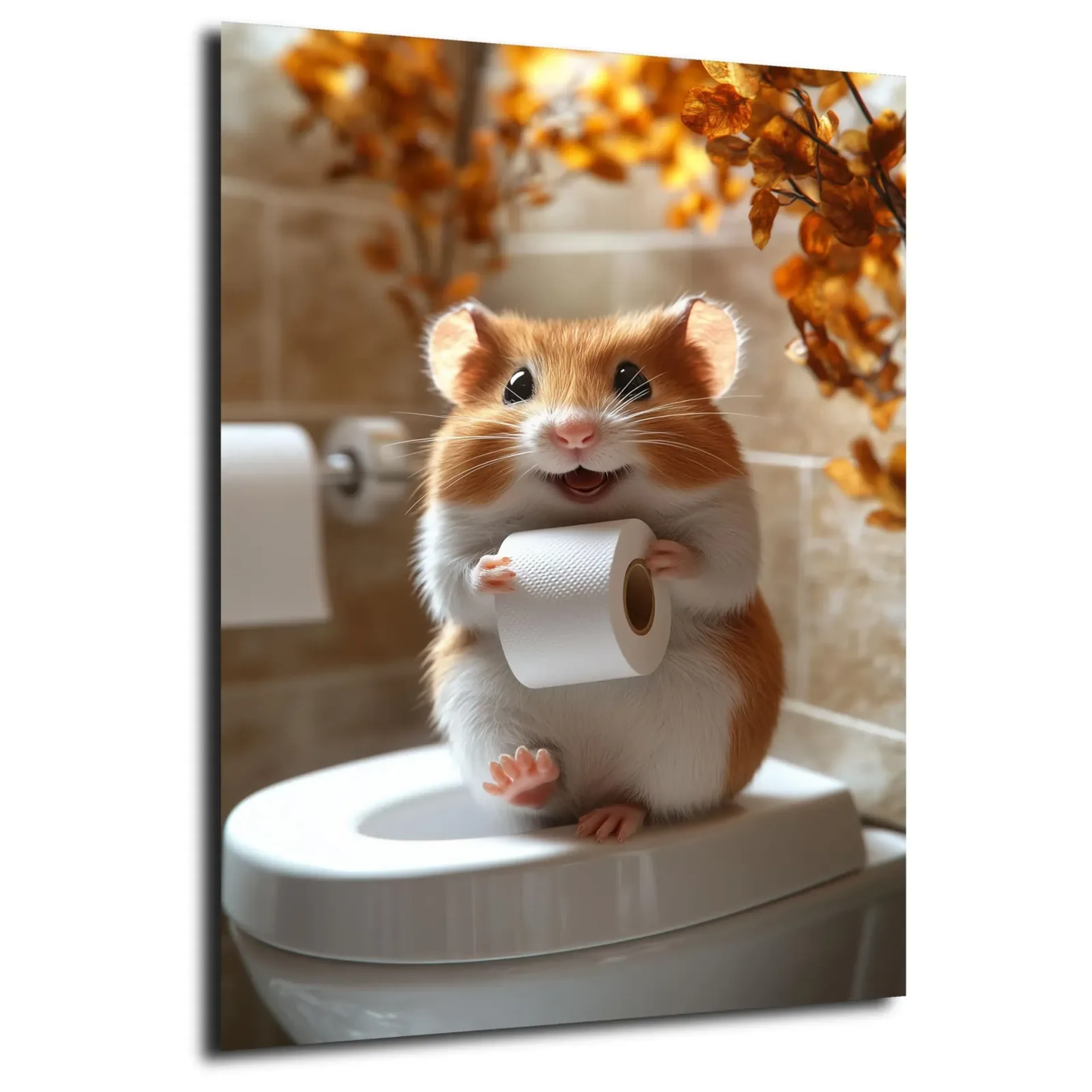 Hamster mit Klopapier – Ansicht 5