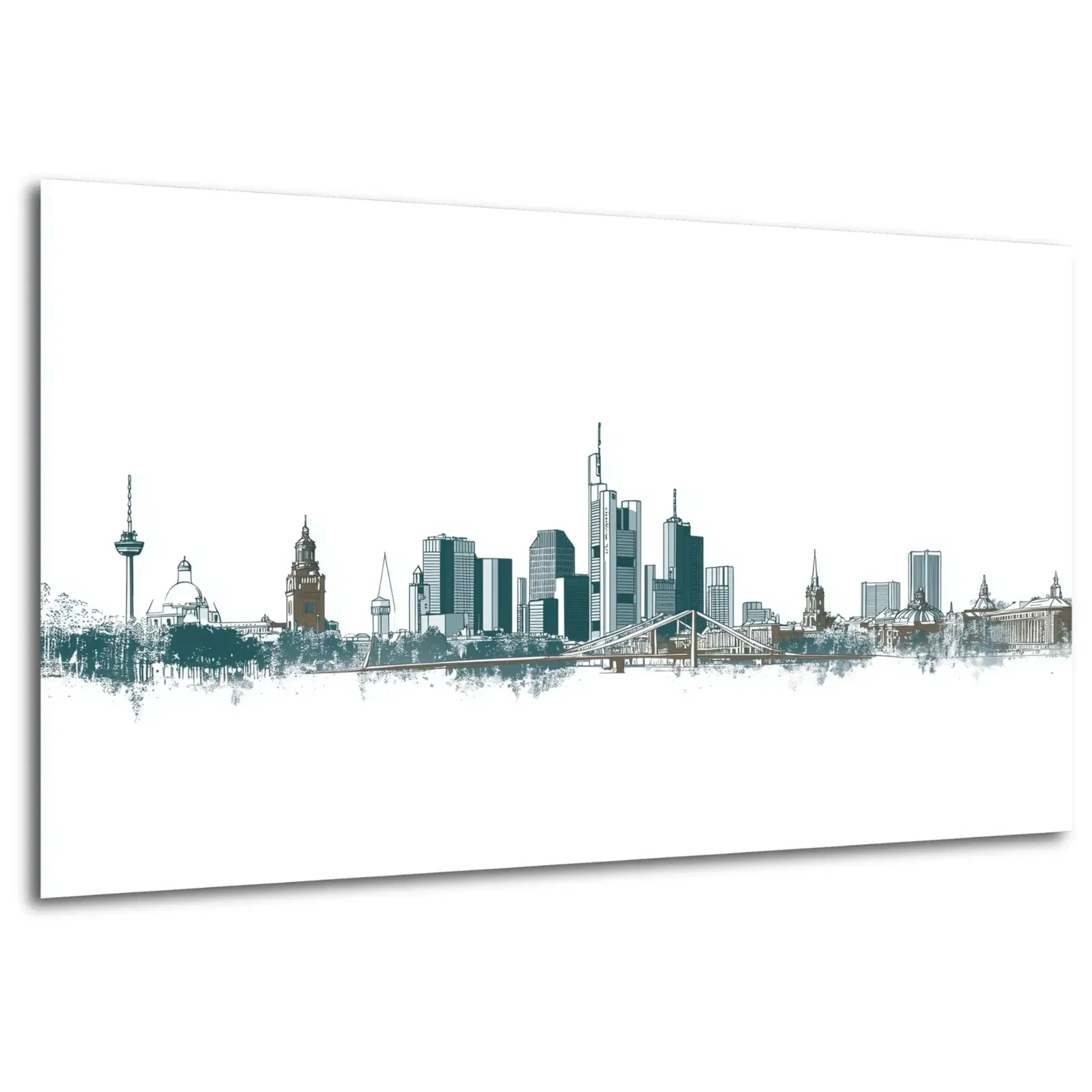 Frankfurt in feinen Linien