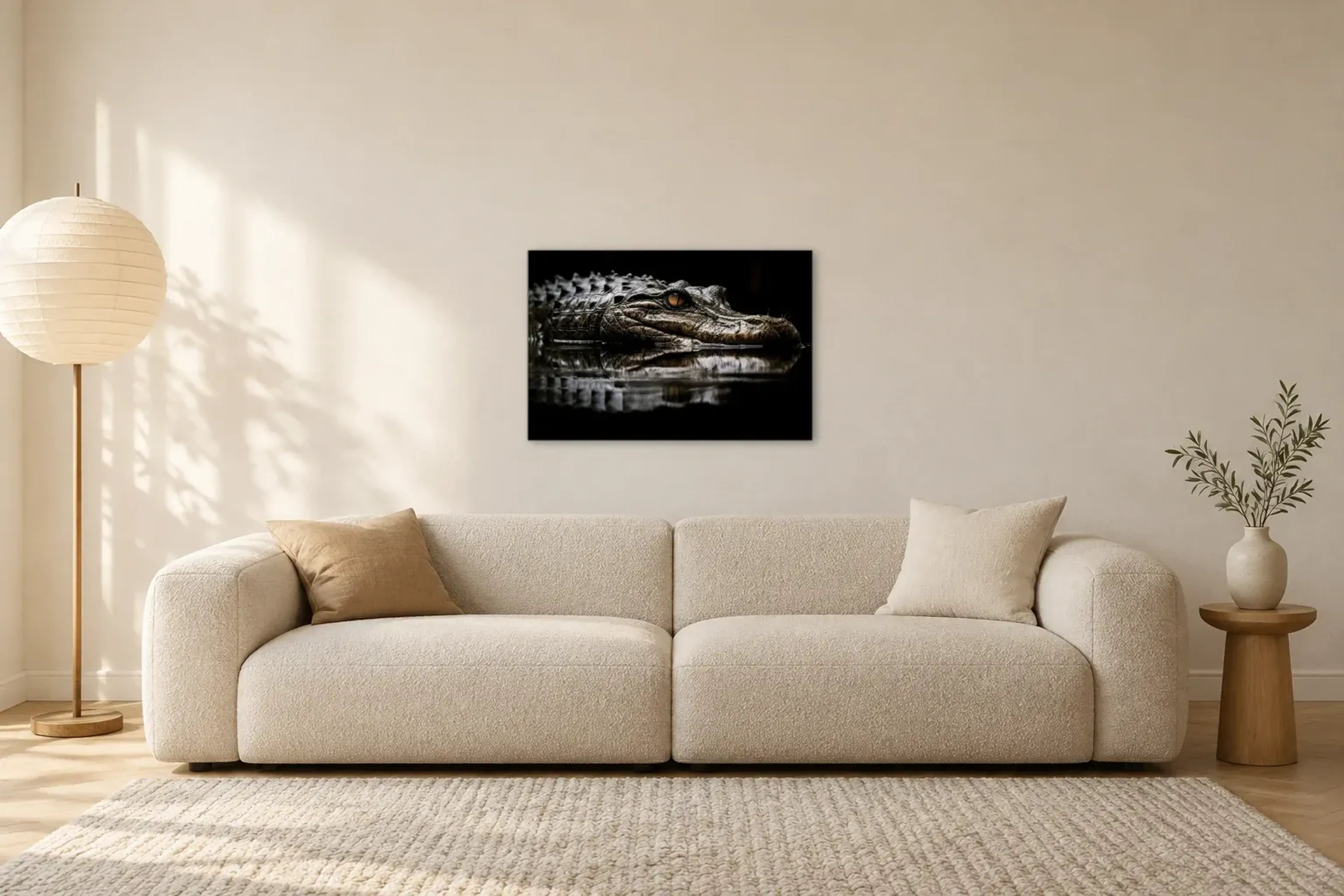 Krokodil im Wasser aus der Kollektion Tierleben im Raum
