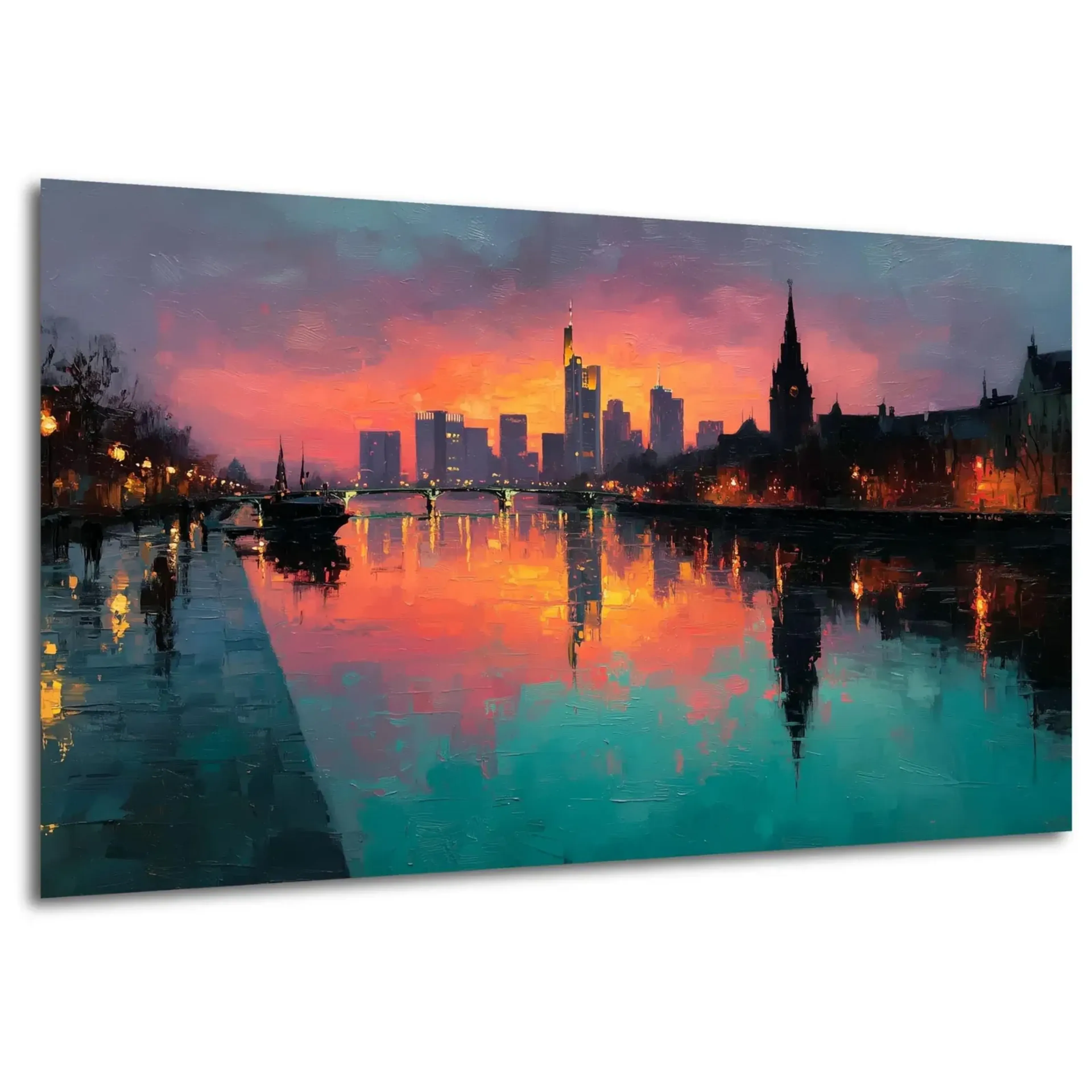 Frankfurt im leuchtenden Abendrot – Ansicht 5